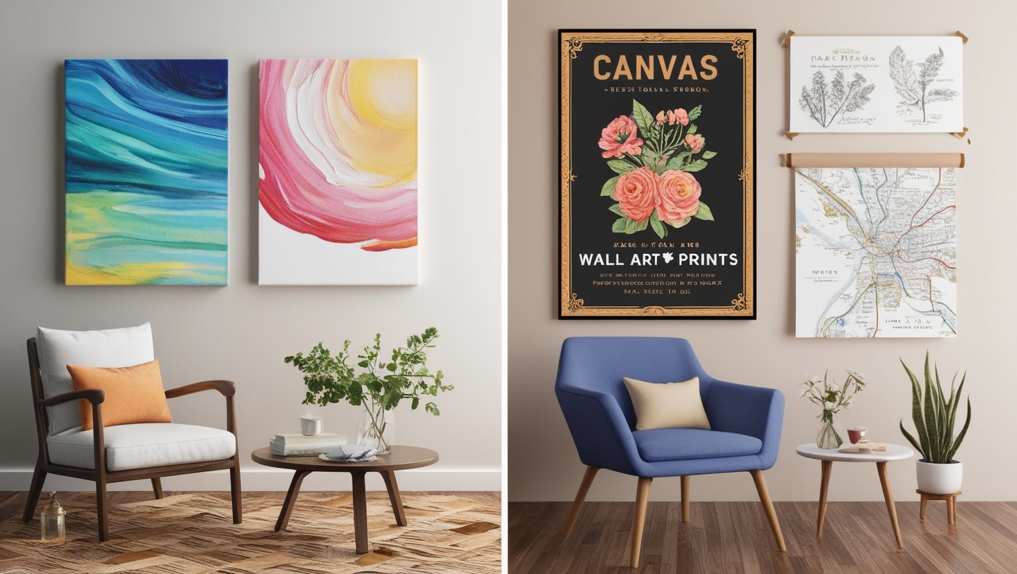 Canvas vs Paper Wall Art Prints