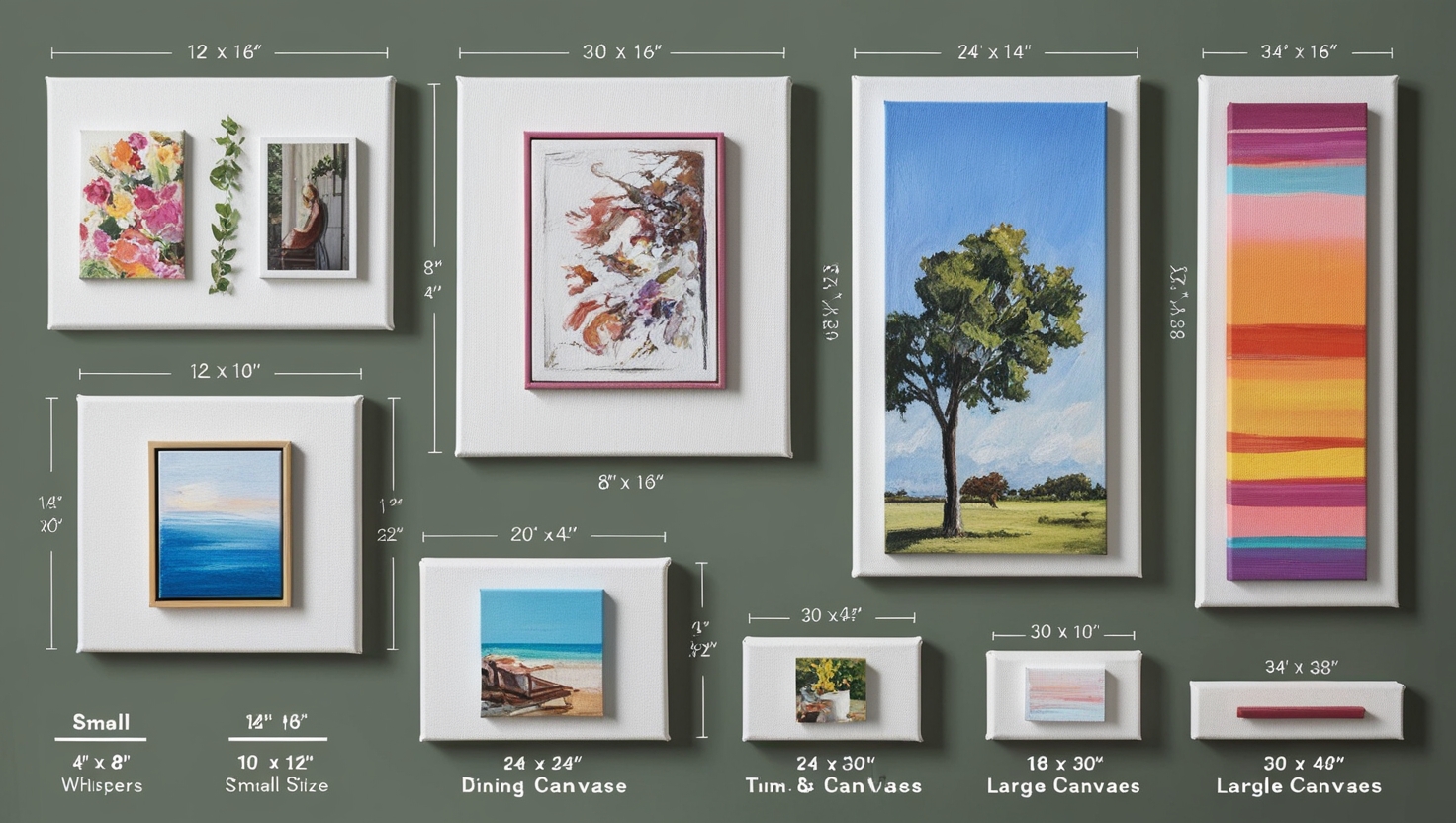 How to Choose the Right Canvas Size for Your Room