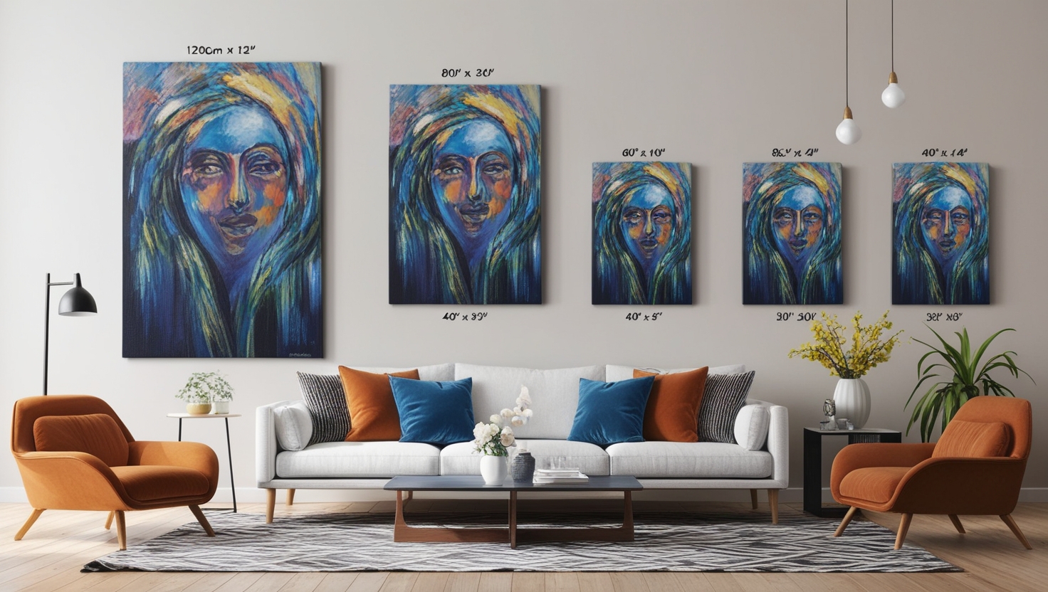 How to Style Canvas Prints in the Living Room